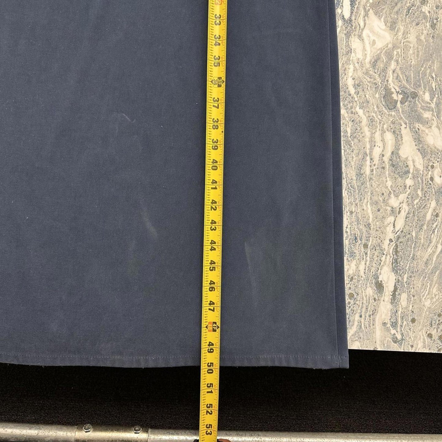 Vintage Talbots Navy Blue Sleeveless Maxidress w Floral Pockets (10)