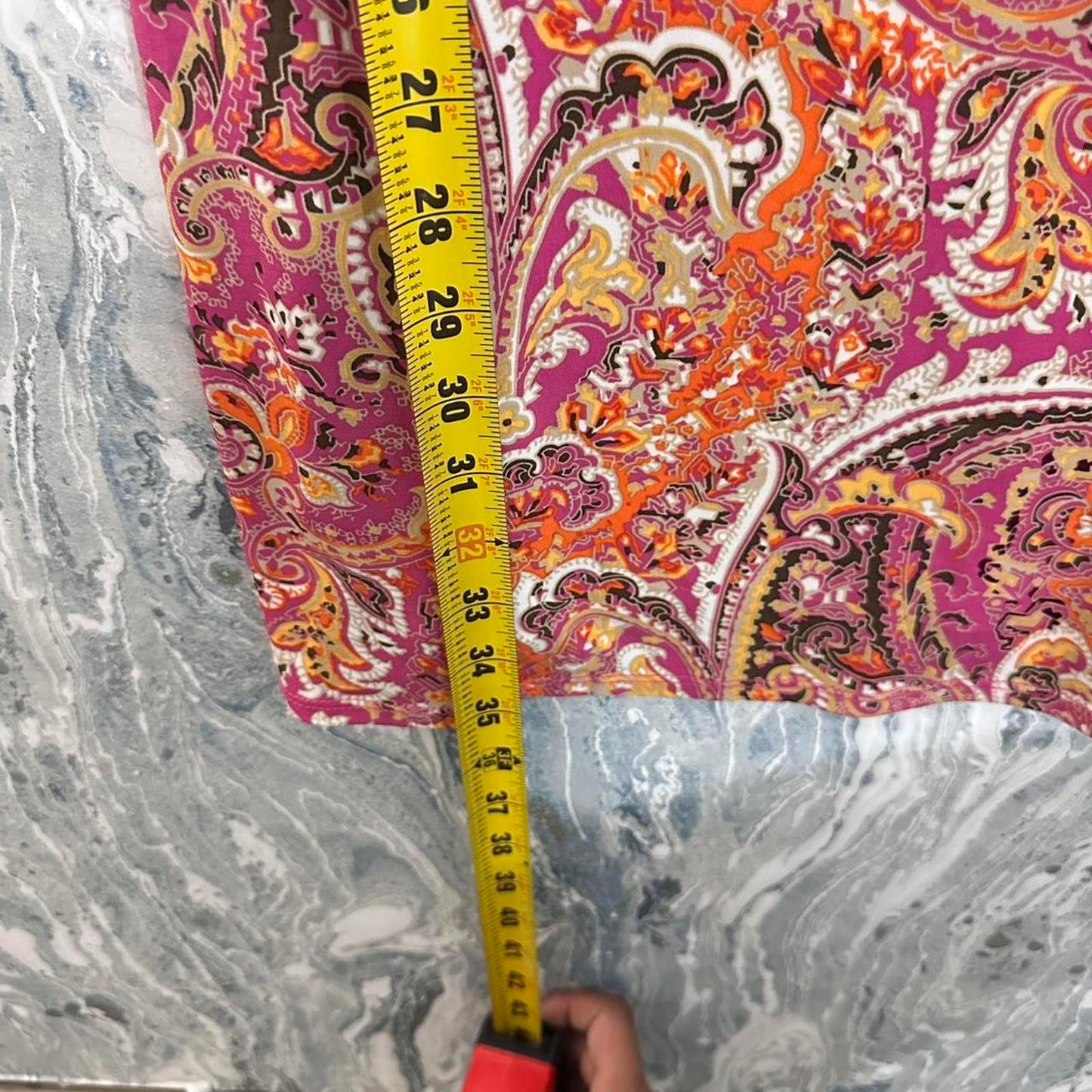 Y2K Fairy Paisley Pink & Orange Mini Dress (4)