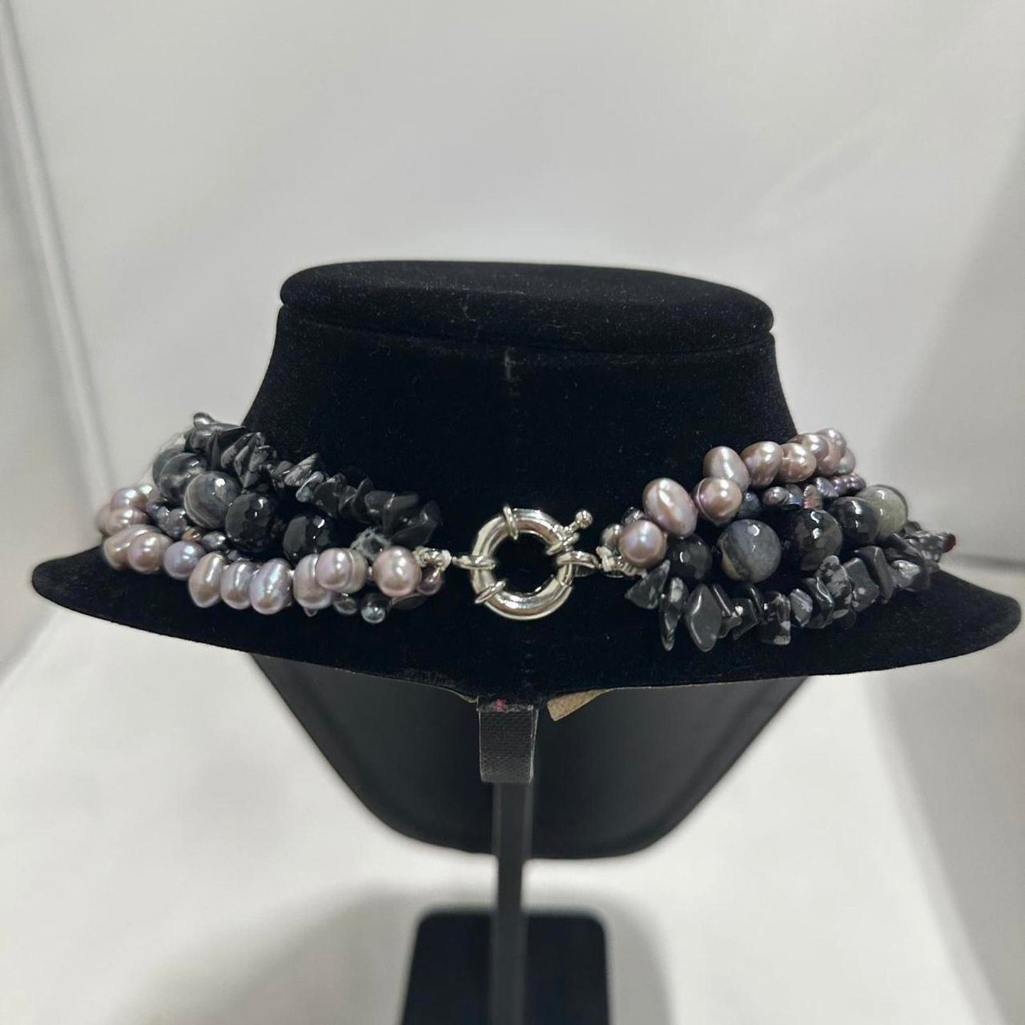Women's Black and Purple Jewellery