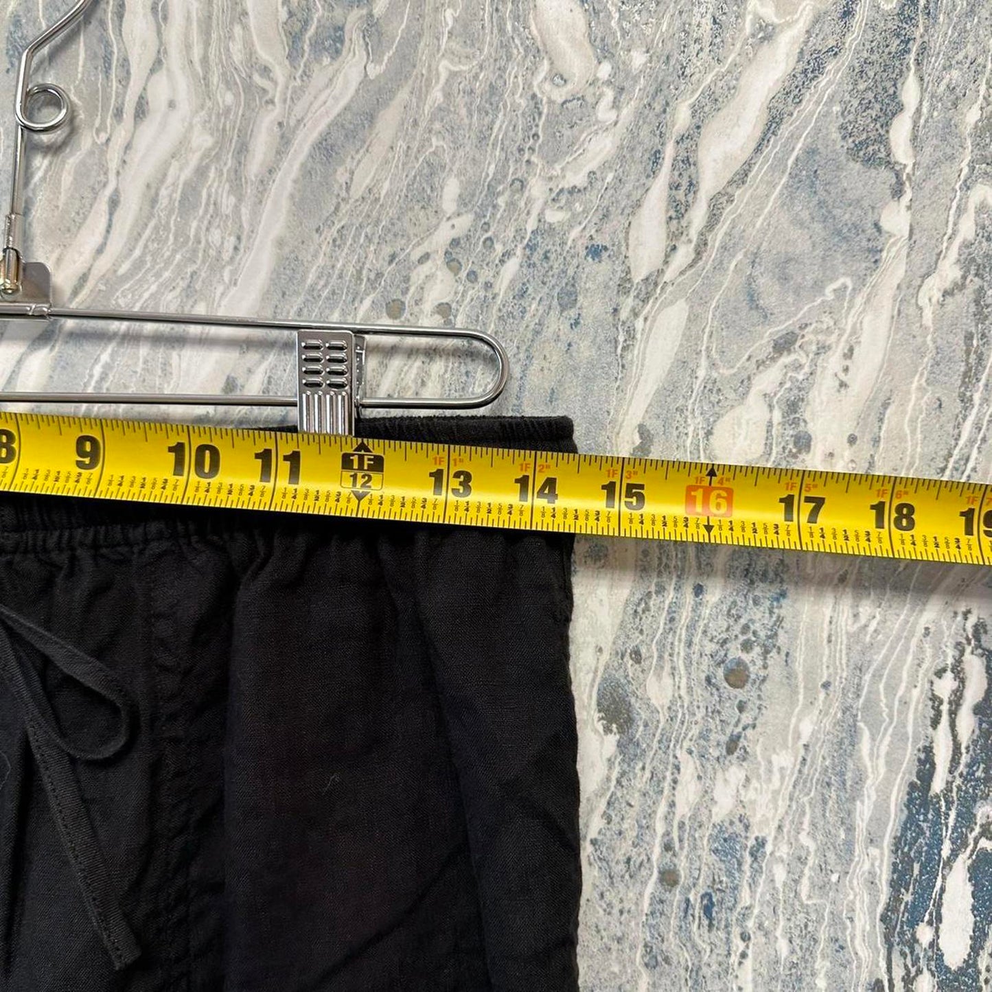 Minimalist black wide leg hobo pants (S/M)