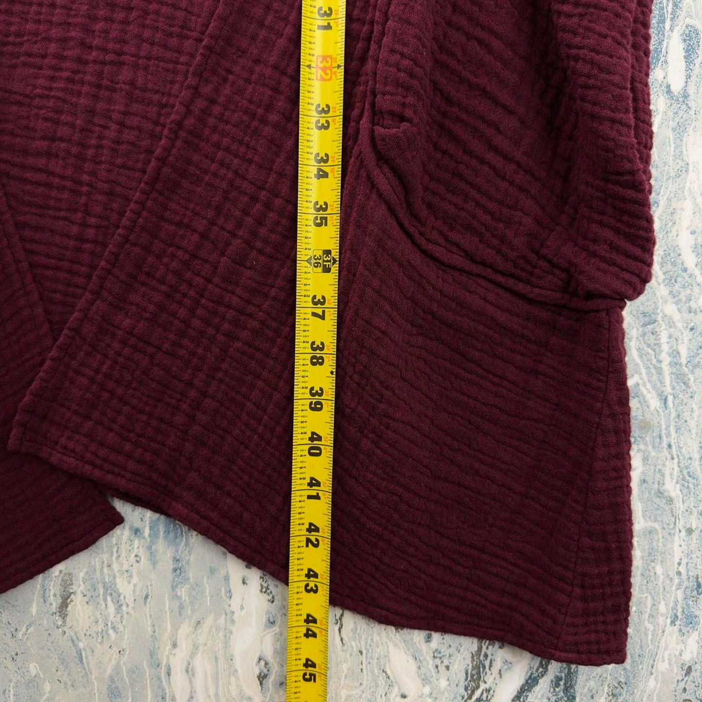 Boho Burgundy Layered Tunic Dress (M)