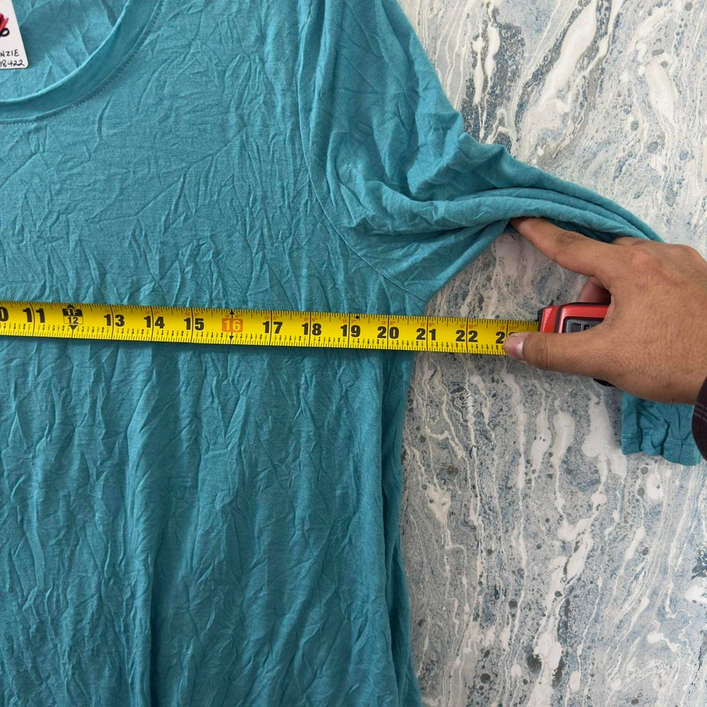 Casual Teal 3/4 Sleeve Top (M)