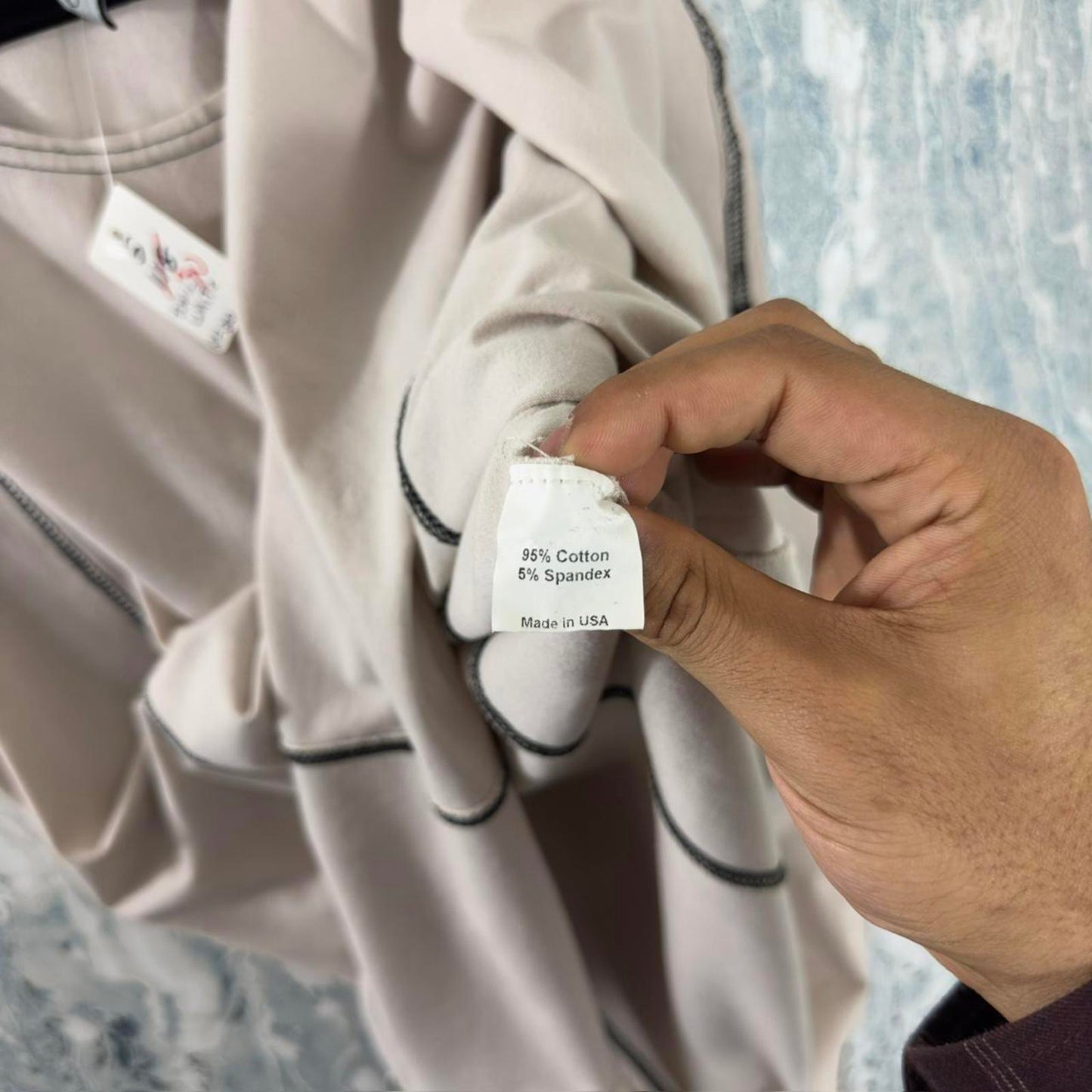 Designer Tan Sleeveless Tank Top (M)