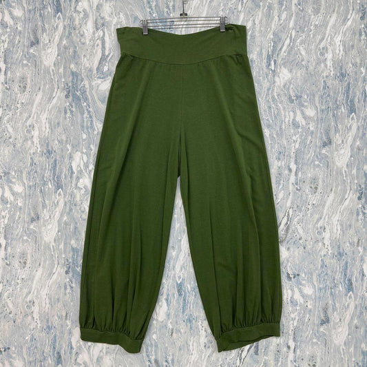Indie Wide-Leg Olive Green Pants (L)