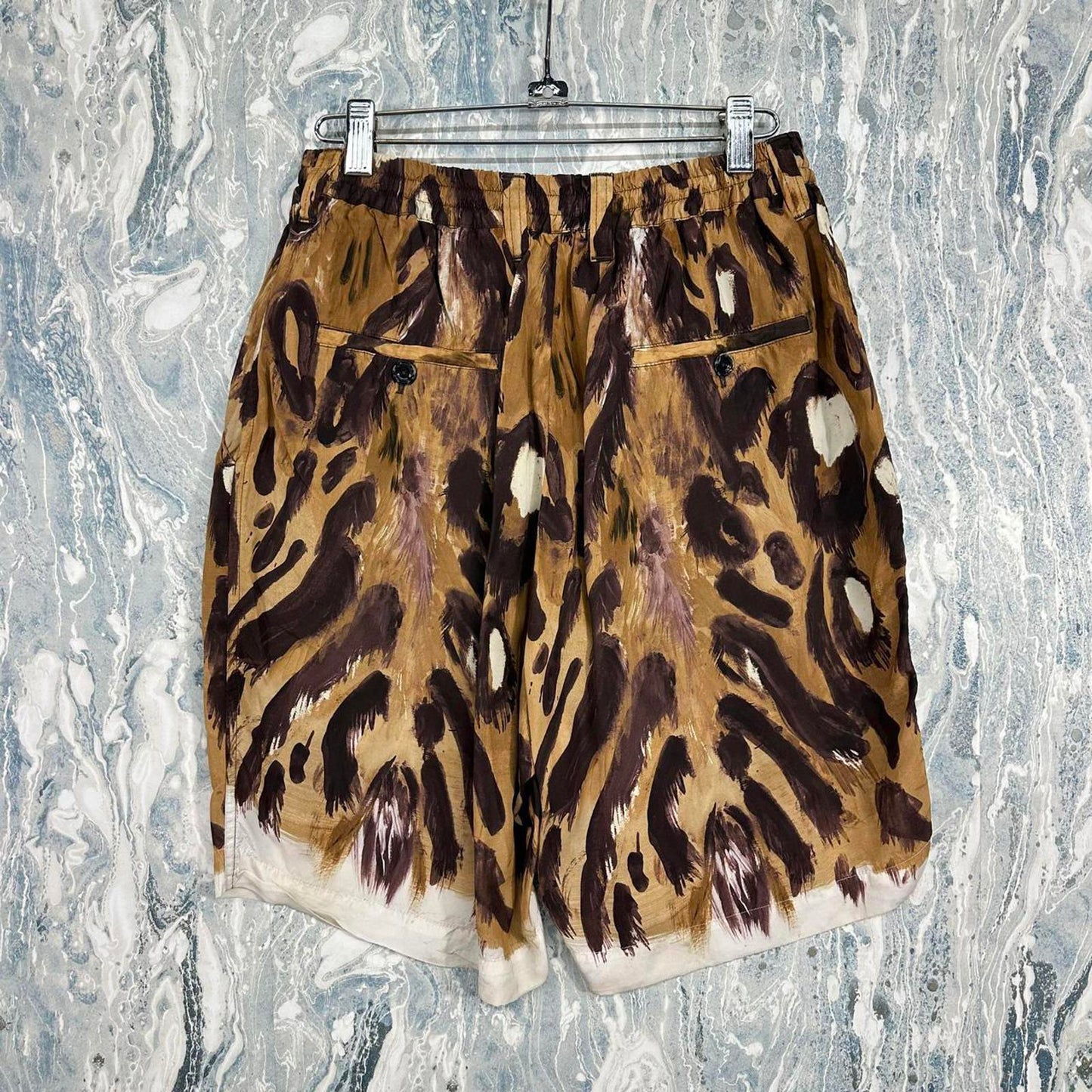 Marni Designer Leopard Print Swim Shorts (46)