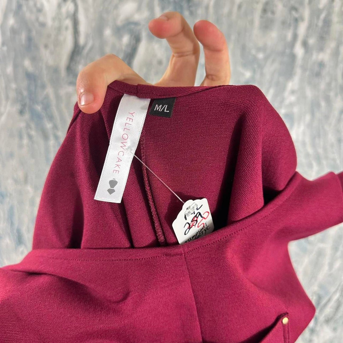 Boho Burgundy Sleeveless Jumpsuit w Belt (M/L)