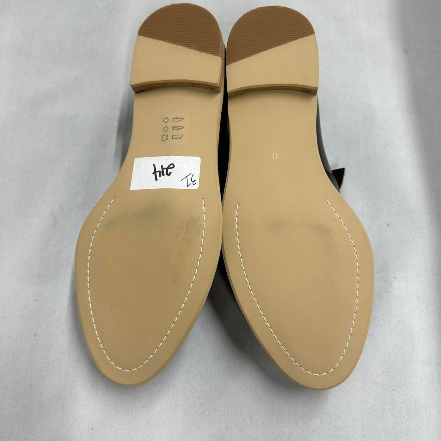 Designer Flat Bow Cowman Black Splatter Loafers (37)