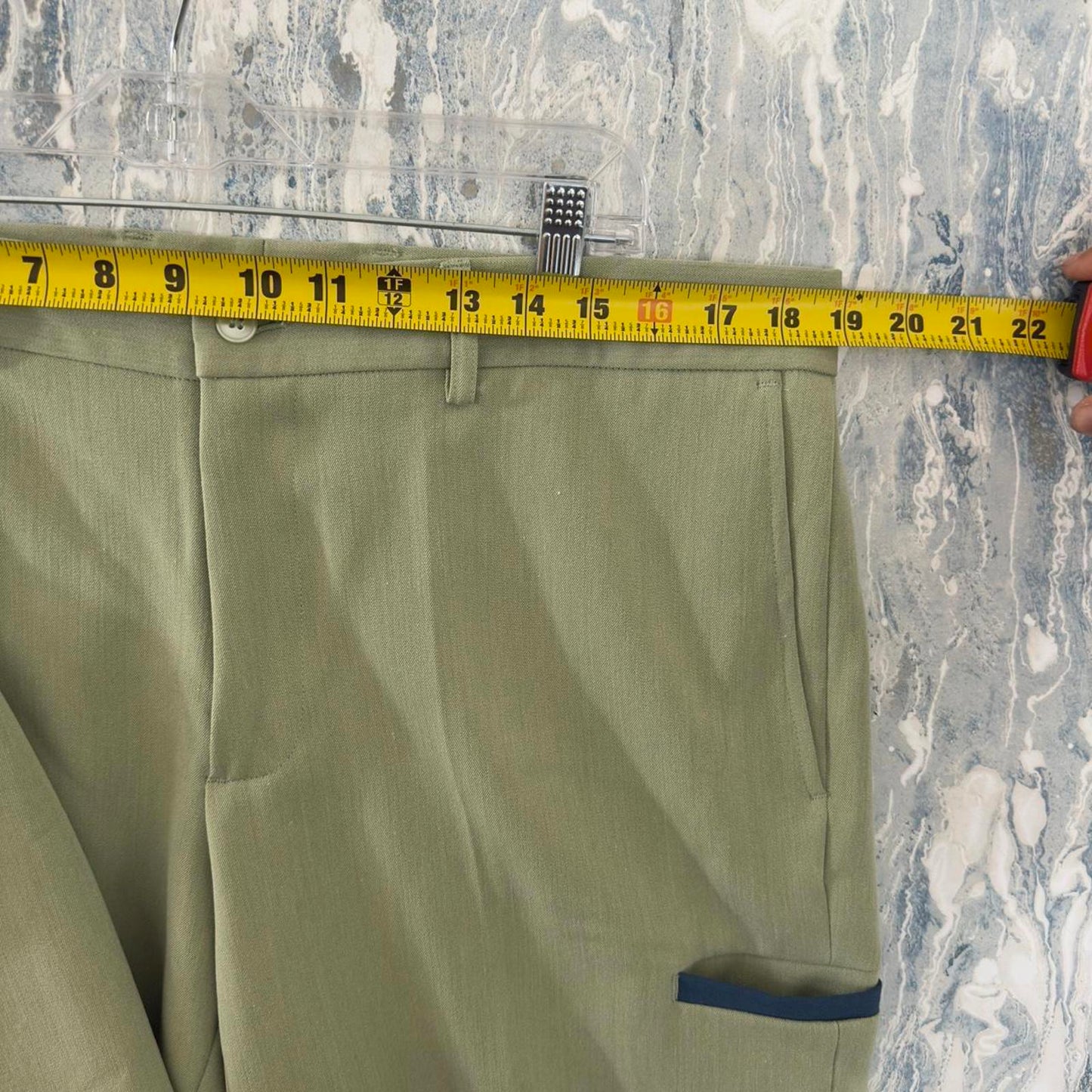 Preppy Sage Green Short Sleeve Blazer & Shorts Suit Set (L)