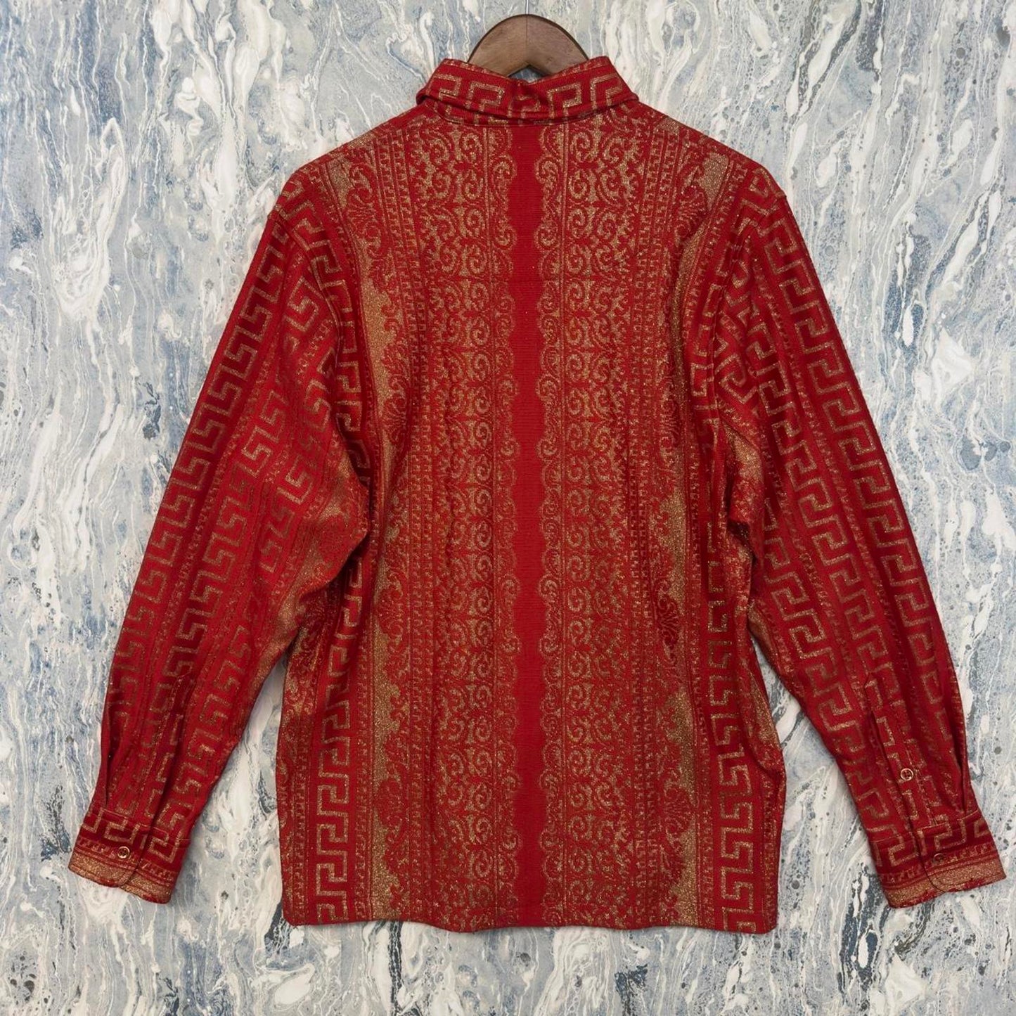 Prestige Original Red & Gold Button Shirt (M)