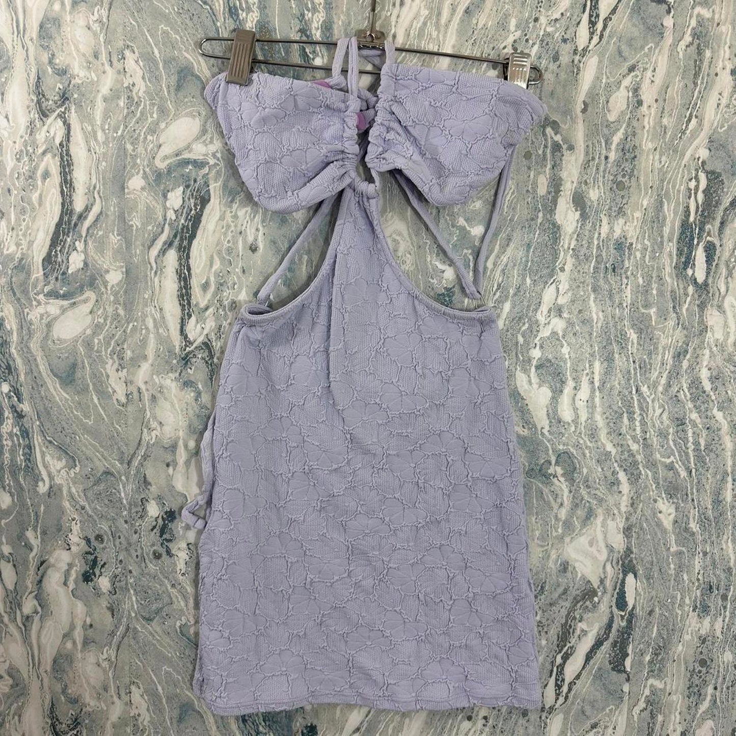 Maaji Lilac Purple Floral Lace Swimsuit (S)