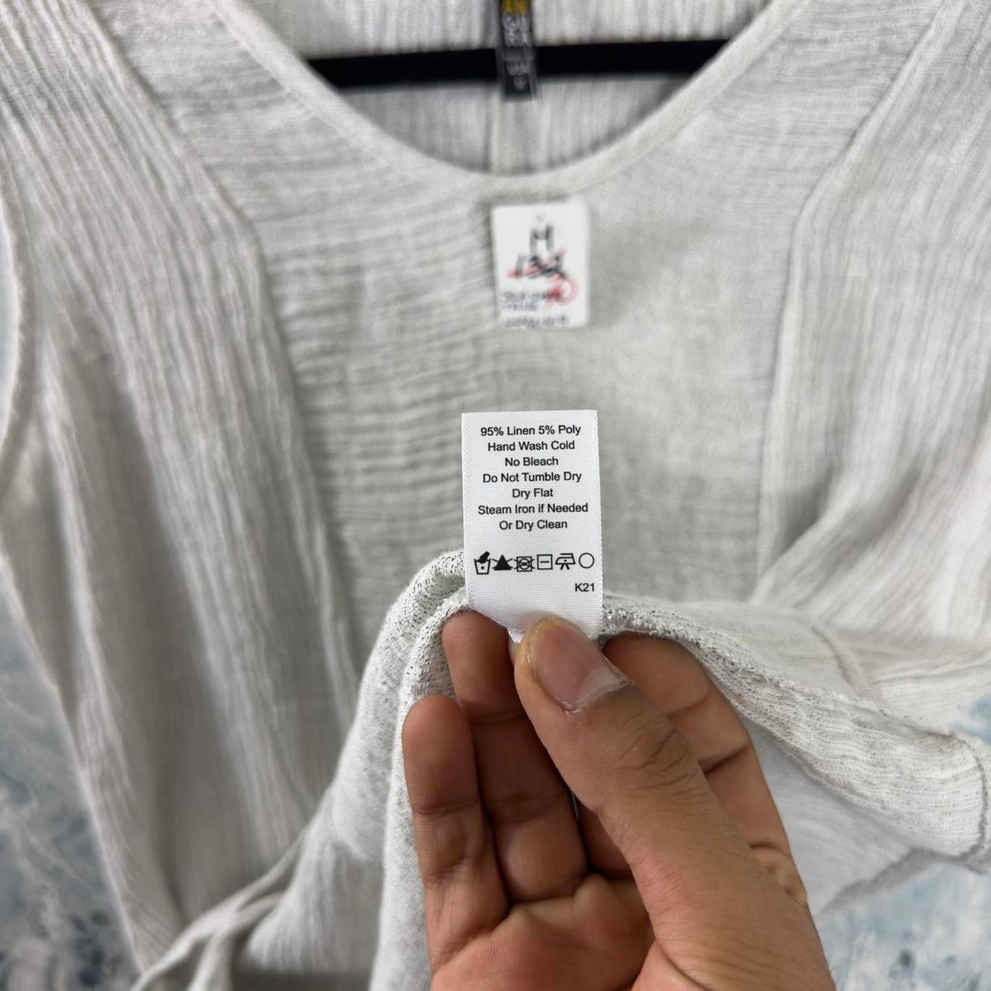 Designer Gray Textured Sleeveless Tank Top (M)