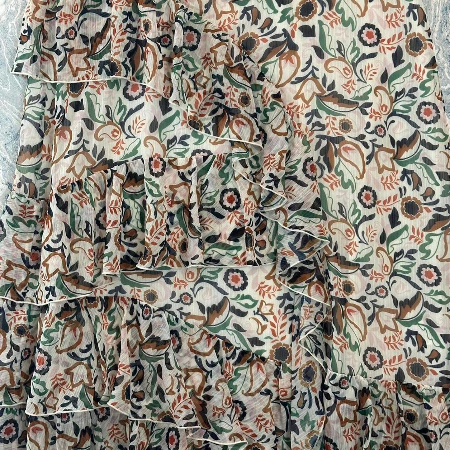 TED BAKER Bohemian Ruffle Tiered Maxiskirt (3)