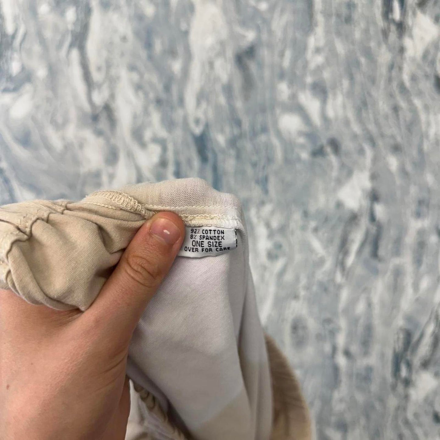 KL Playwear Casual Tan & White Maxi Skirt (One Size)