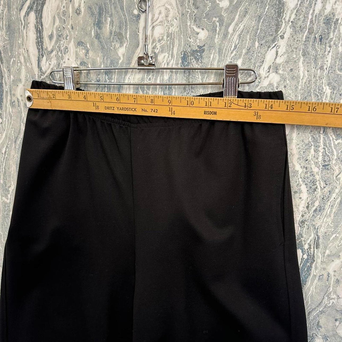 Minimalism black wide leg lounge pants (S)