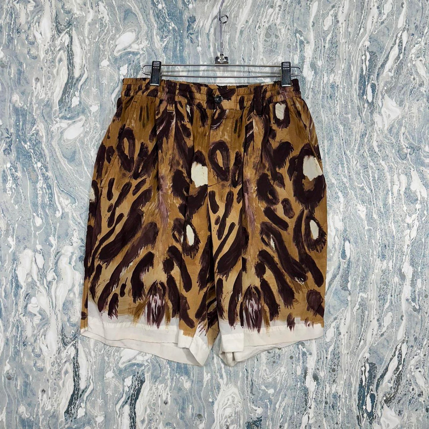 Marni Designer Leopard Print Swim Shorts (46)