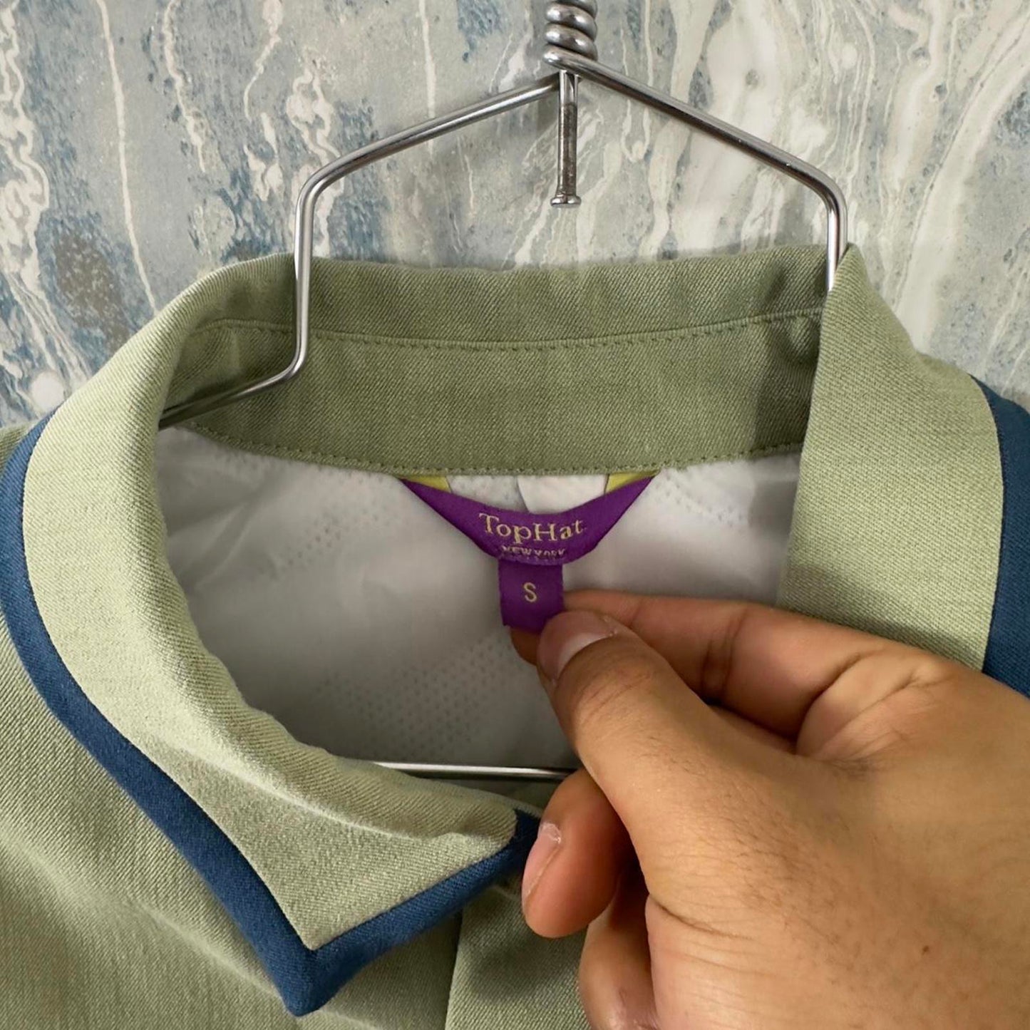 Preppy Sage Green Short Sleeve Blazer & Shorts Suit Set (S)