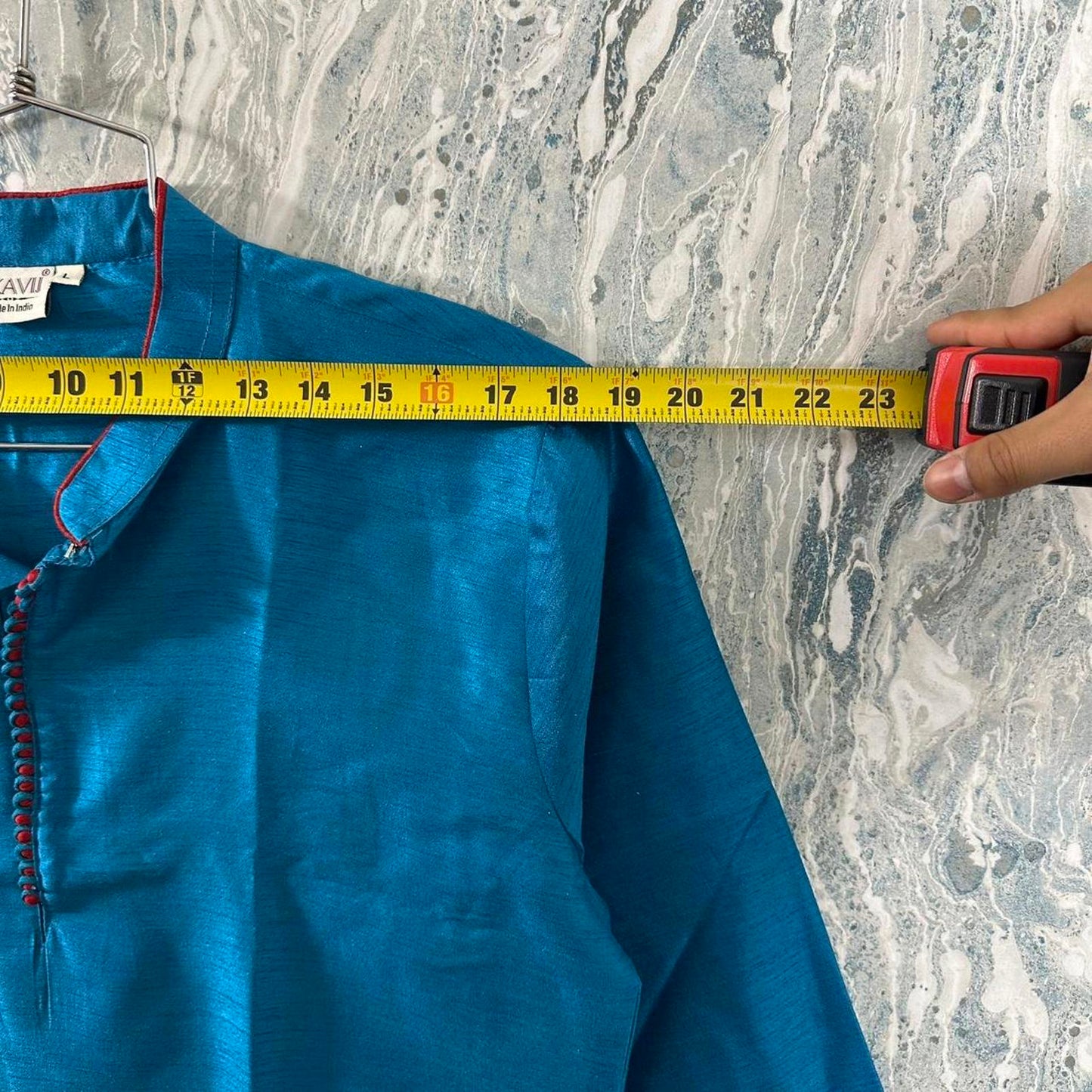 Classic Blue Indian Kurta (L)