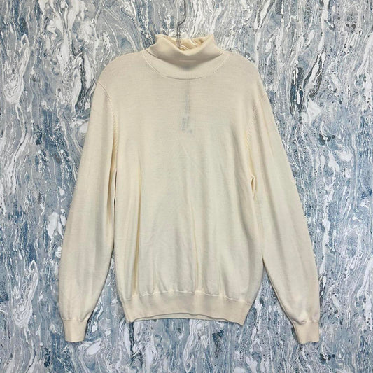 Cream Turtleneck Sweater (L)