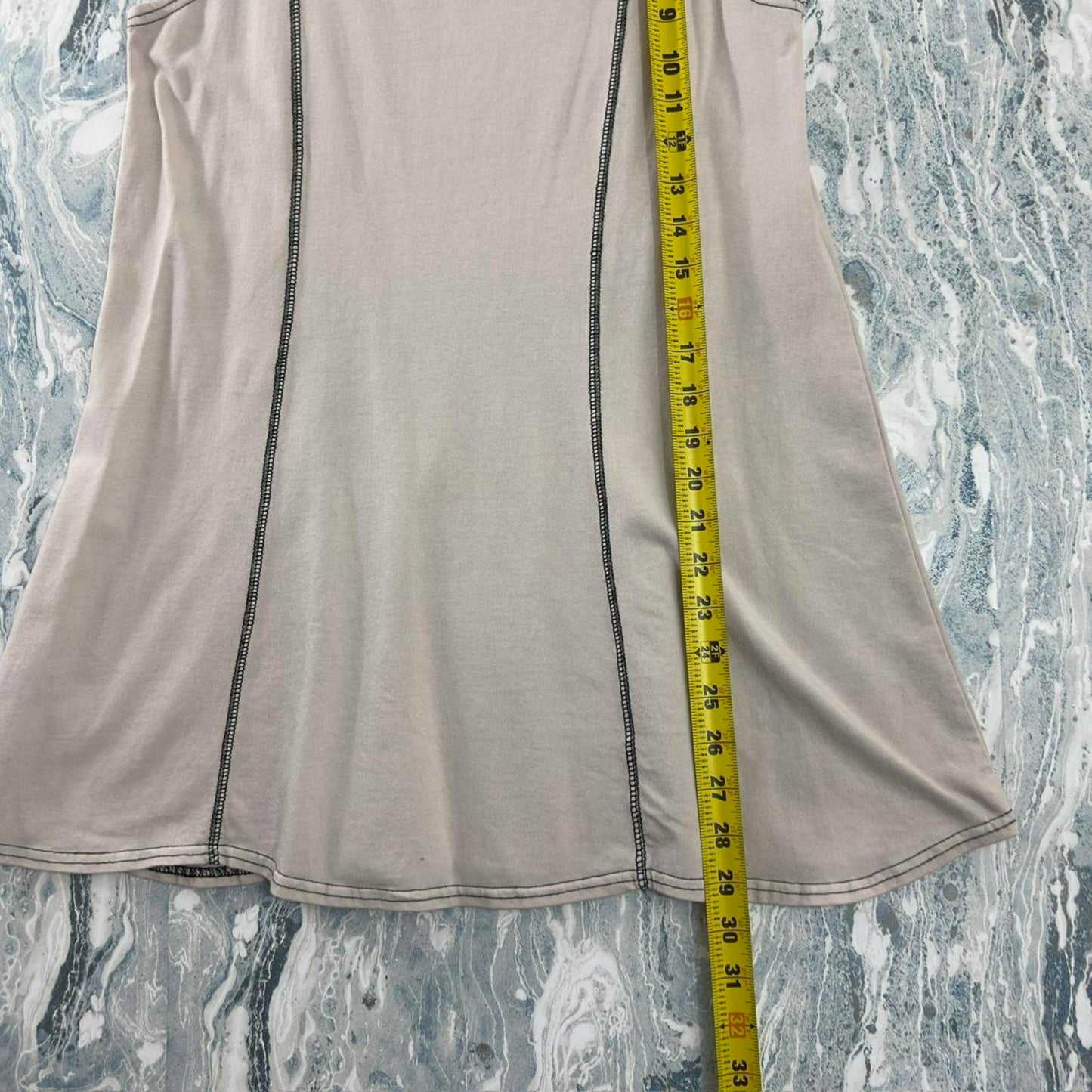 Designer Tan Sleeveless Tank Top (M)