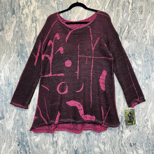 Purple Textured Sweater (One Size)