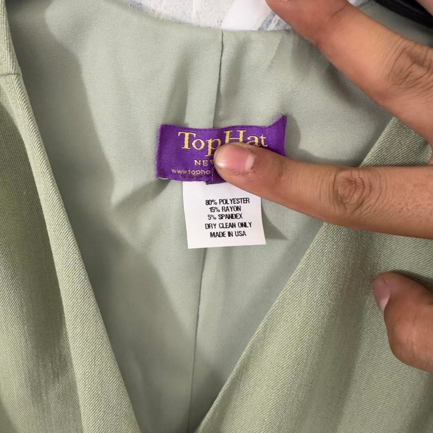 Preppy Sage Green Sleeveless Romper (S)