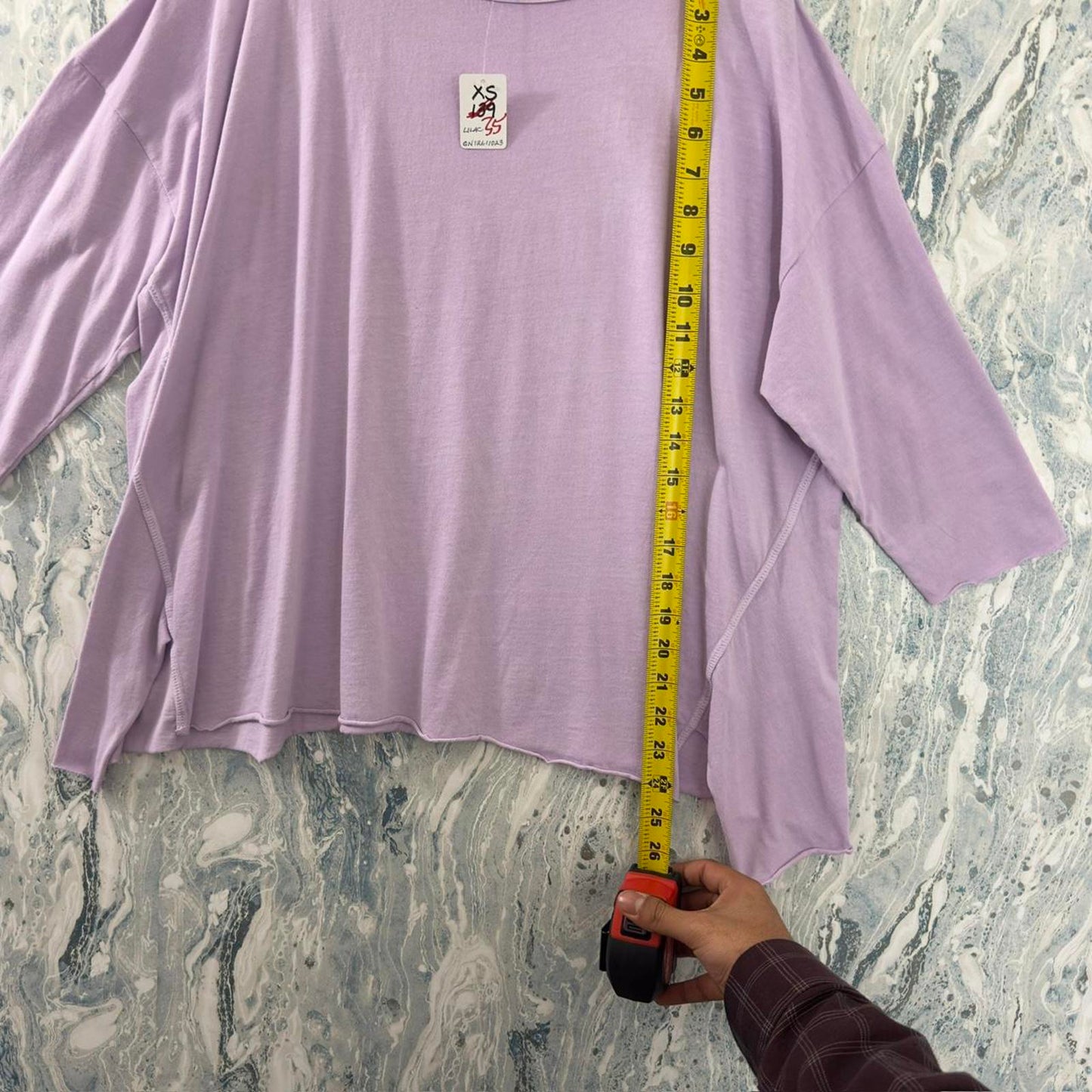 Casual Lavender Oversized Top (XS)