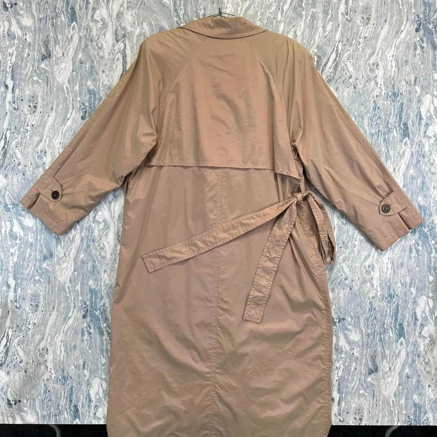 Vintage Academia London Fog Tan Double-Breasted Trench Coat (XL)