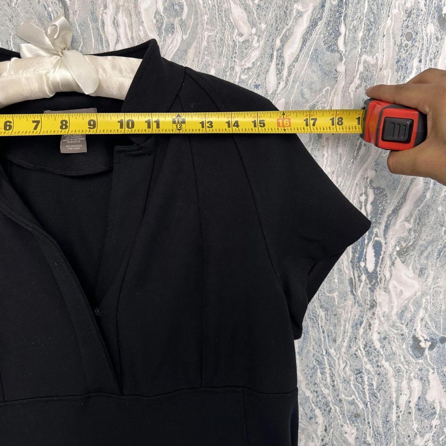 Vintage Preppy Goth Black Short Sleeve Maxidress (14)