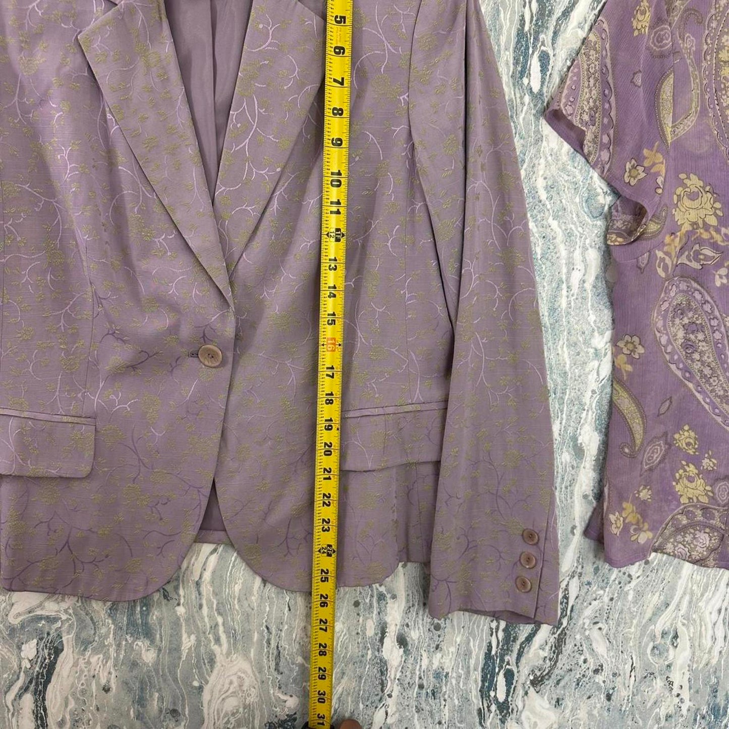 Light Purple Paisley Skirt Suit Set (14)