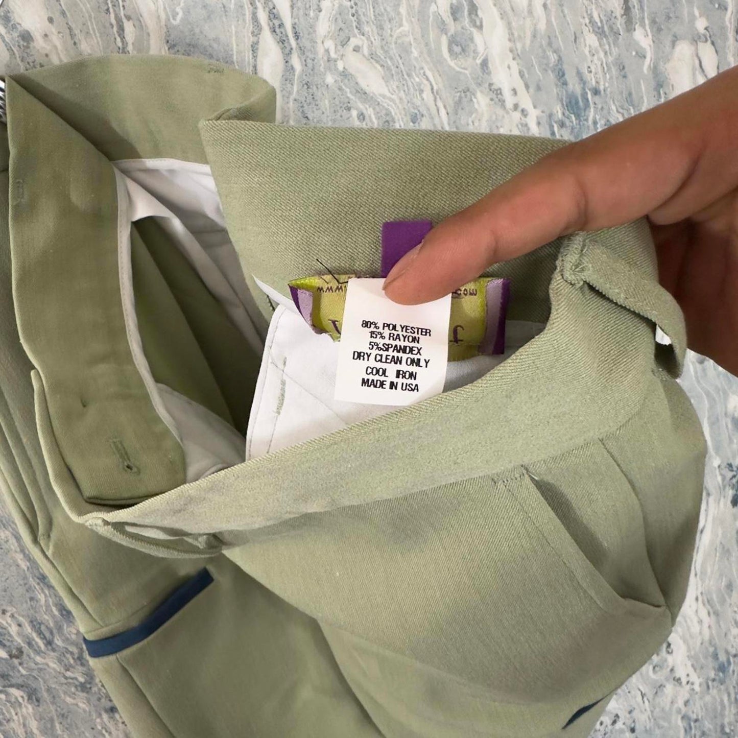 Preppy Sage Green Short Sleeve Blazer & Shorts Suit Set (L)