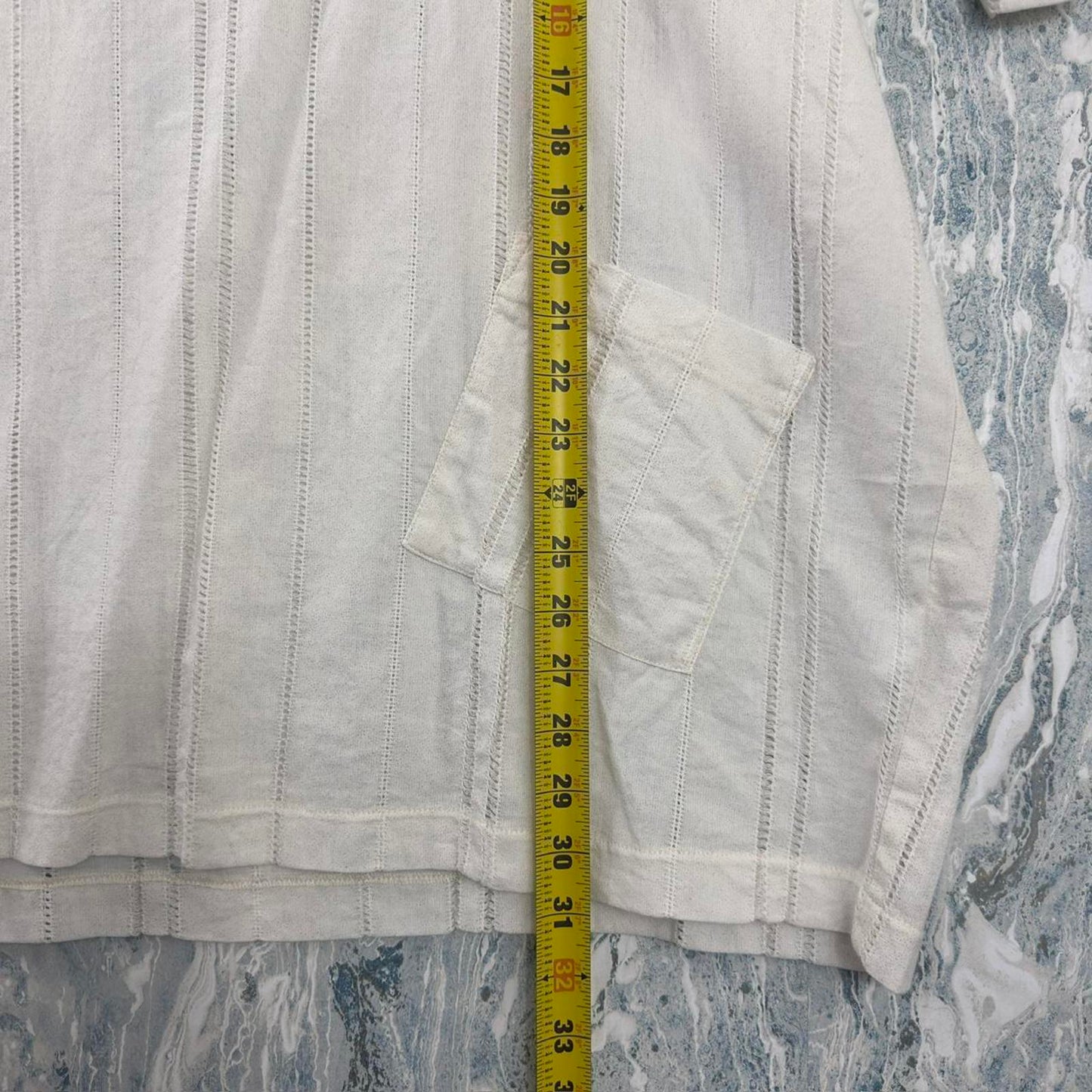 Designer Boho White Cotton Poncho Top (2)