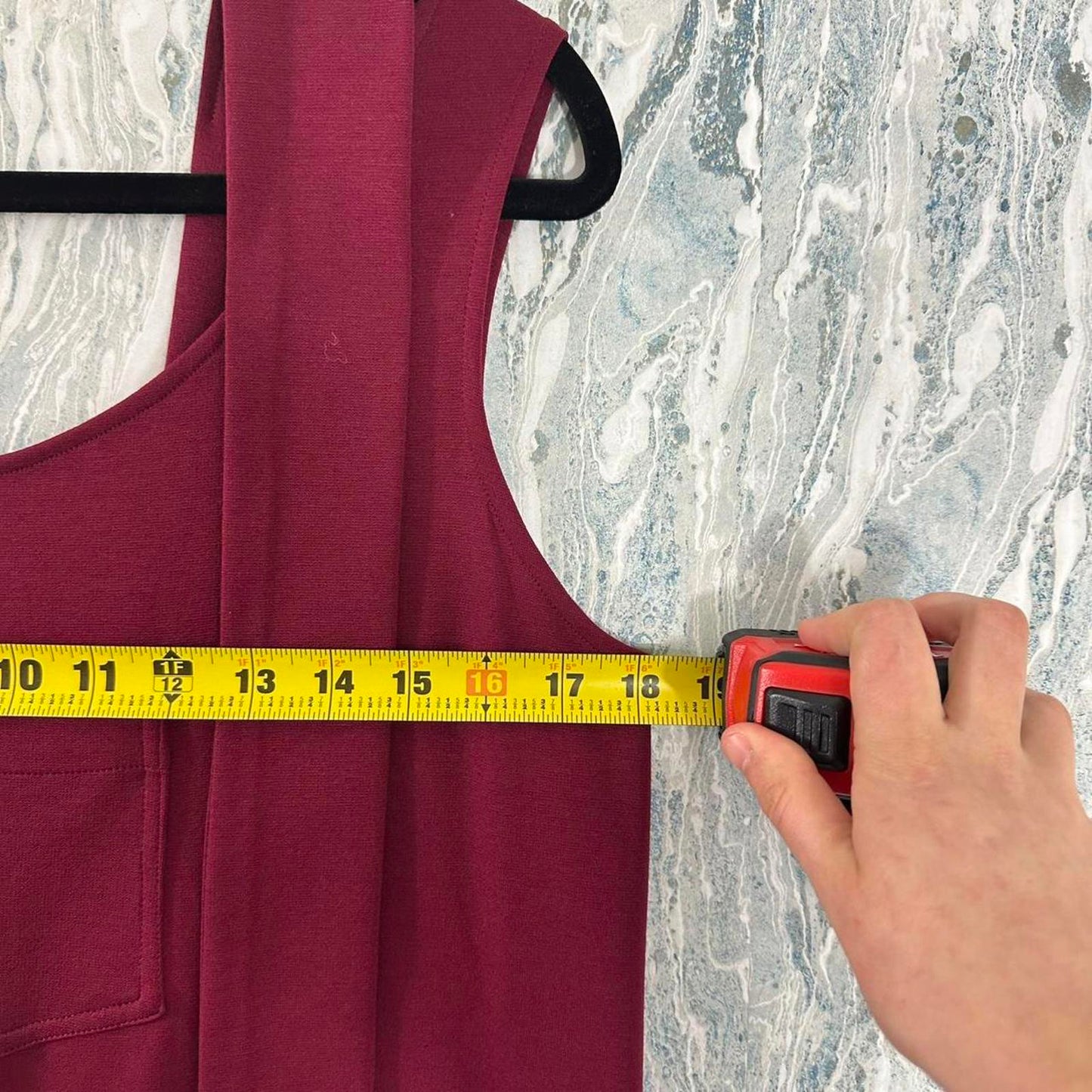 Boho Burgundy Sleeveless Jumpsuit (S/M)