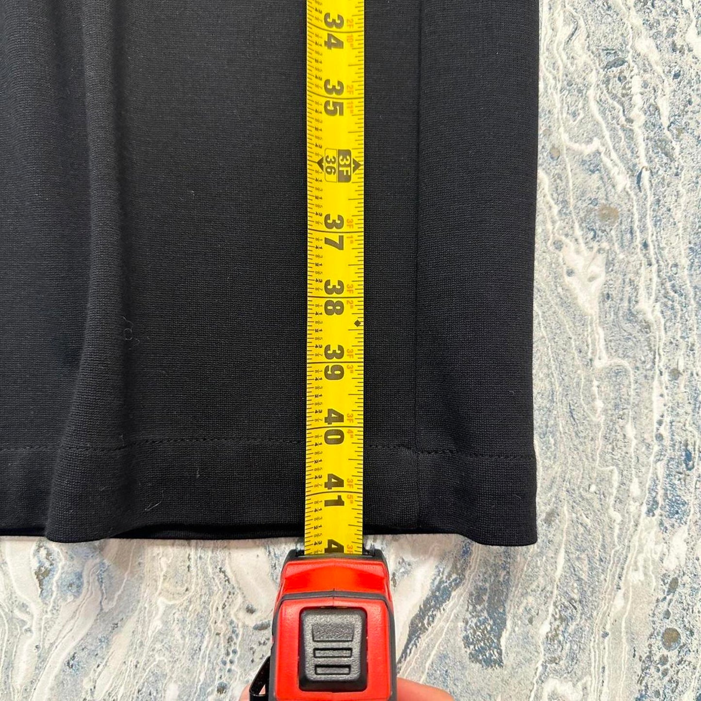 Minimalist basic black straight cut legging pants (4)