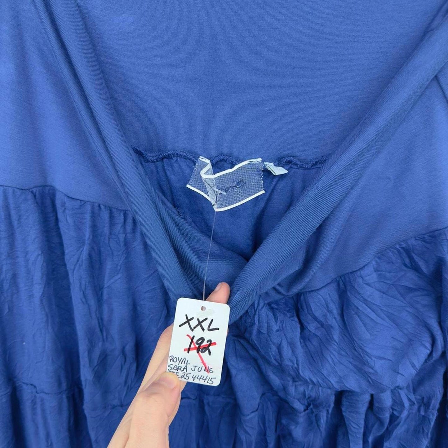 Indie Blue Tiered Maxi Skirt (XXL)