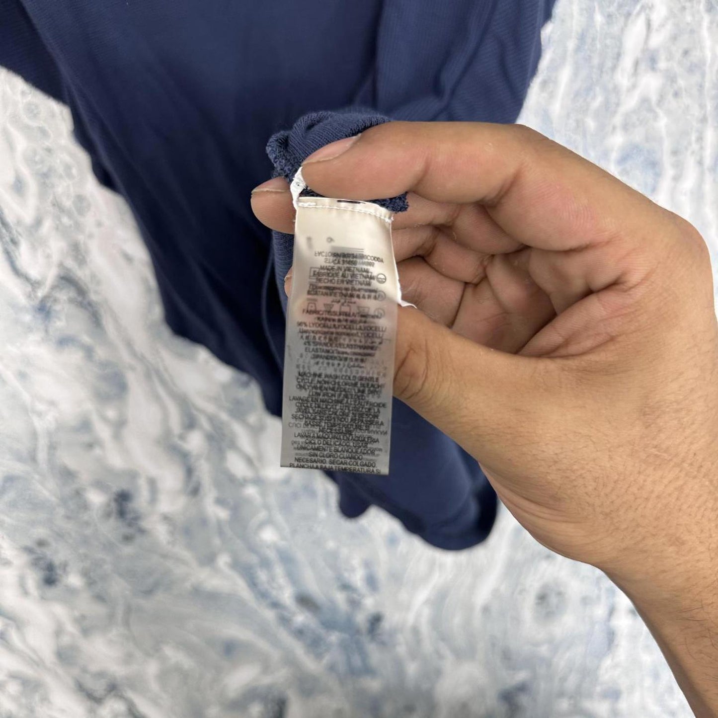 BCBGMAXAZRIA Navy Blue Ruffle Trim Top (XXS)