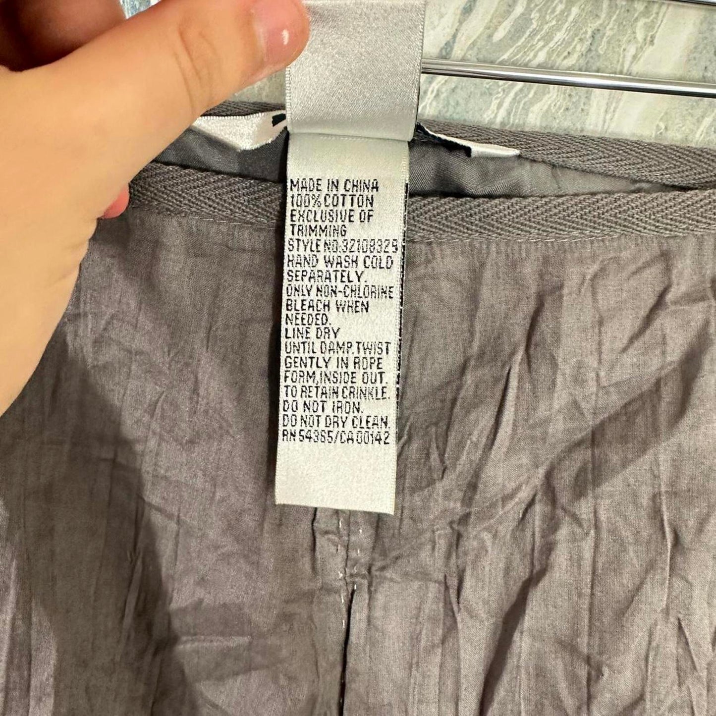 Nycard Collection Gray Embroidered A-Line Cotton Skirt (16)