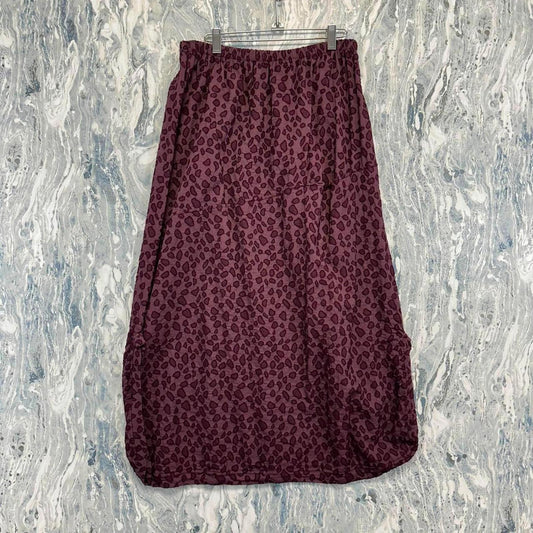 Bodil Boho Wine Patterned Women's Maxiskirt (L)