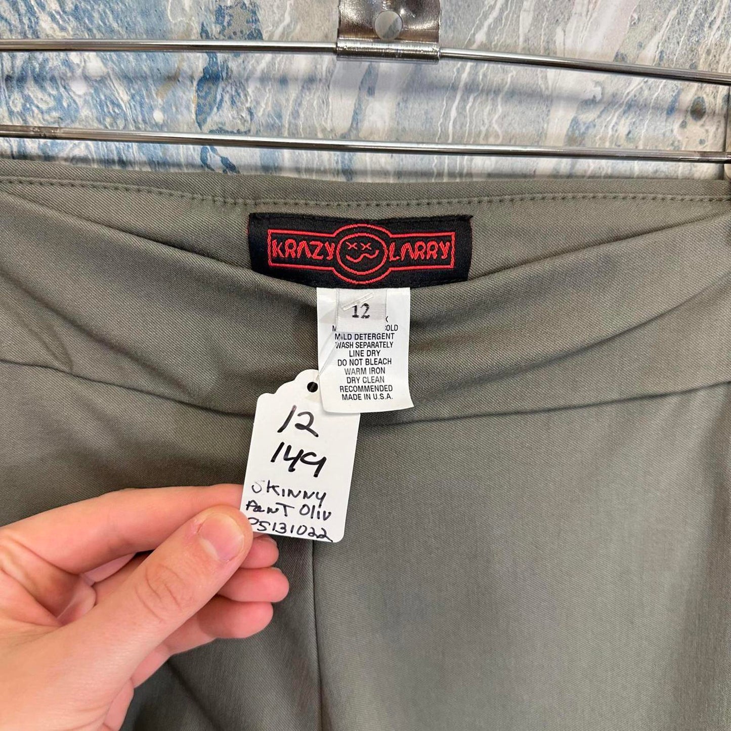 Olive Office Trousers (12)