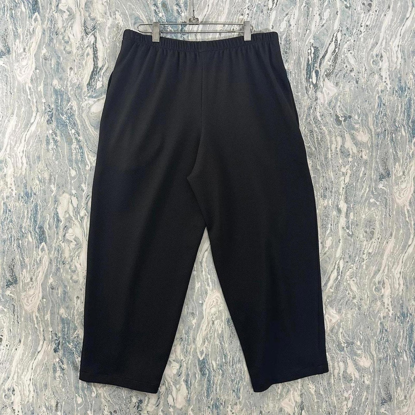 Minimalism Black Wide Leg Pants (1)