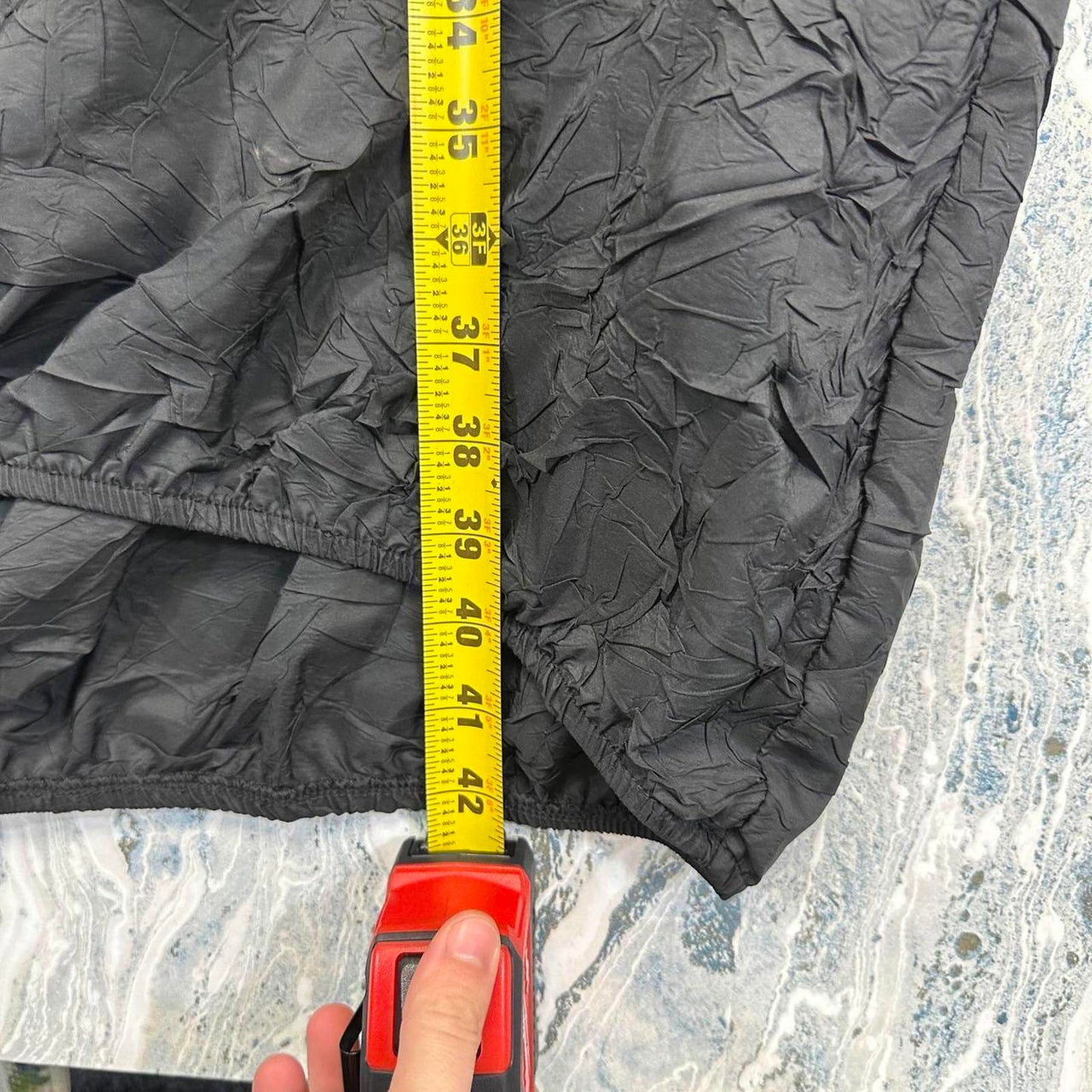 Black Crinkle Textured Sleeveless Dress (S)