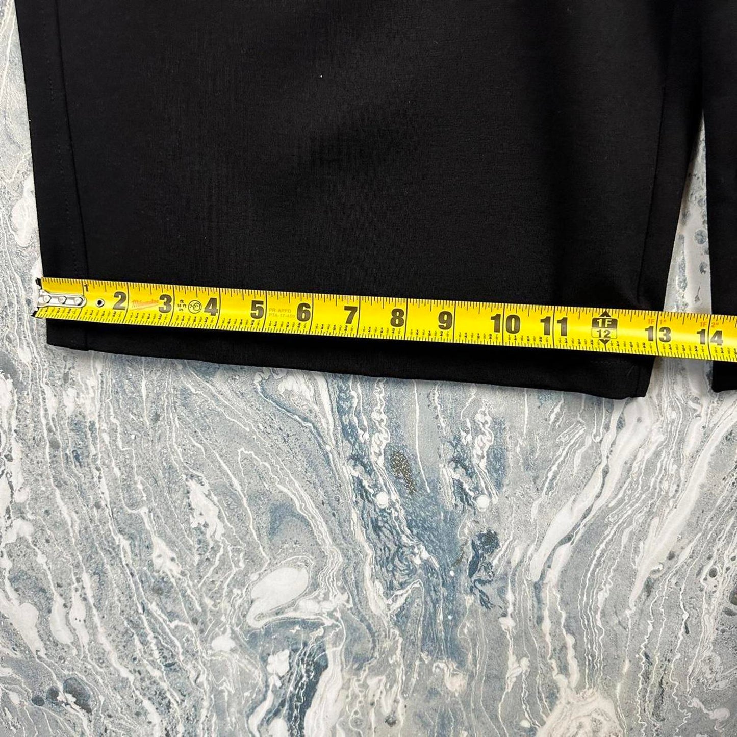 Minimalism black wide leg lounge pants (S)