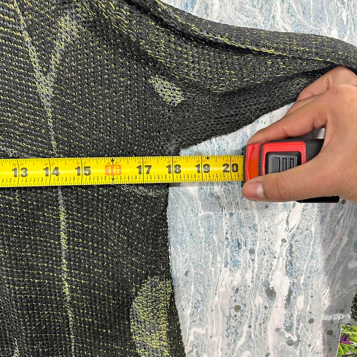 Dark Green Abstract Knit Sweater (One Size)