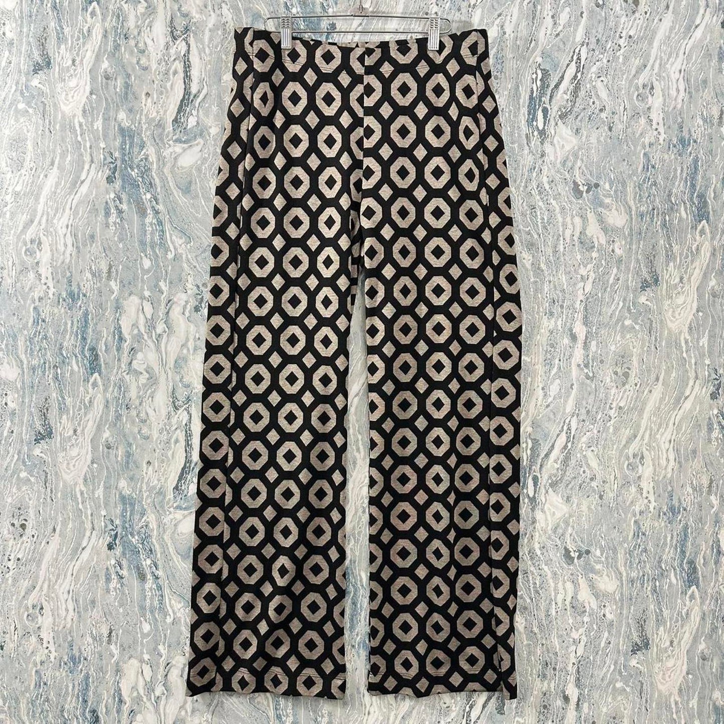 Retro indie geometric polka dot pants (4)
