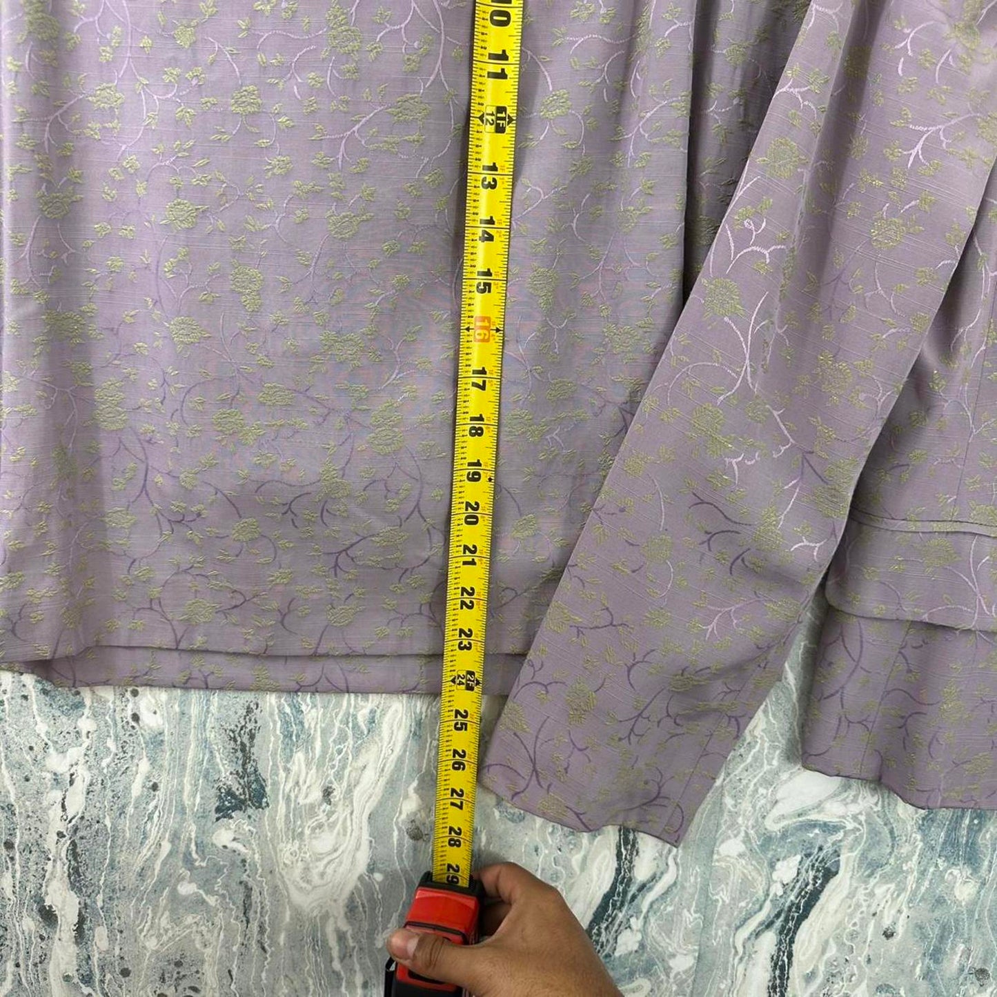 Light Purple Paisley Skirt Suit Set (14)