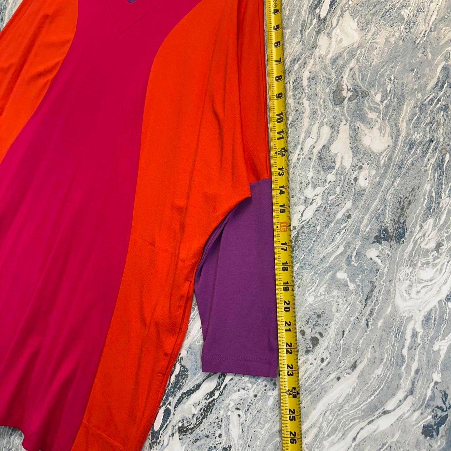 Colorblock Oversized Long Sleeve Top (S/M)