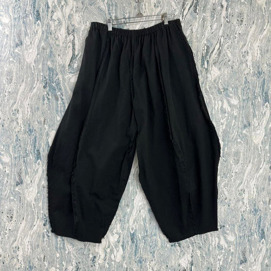 Boho Designer Black Wide-Leg Pants (2)