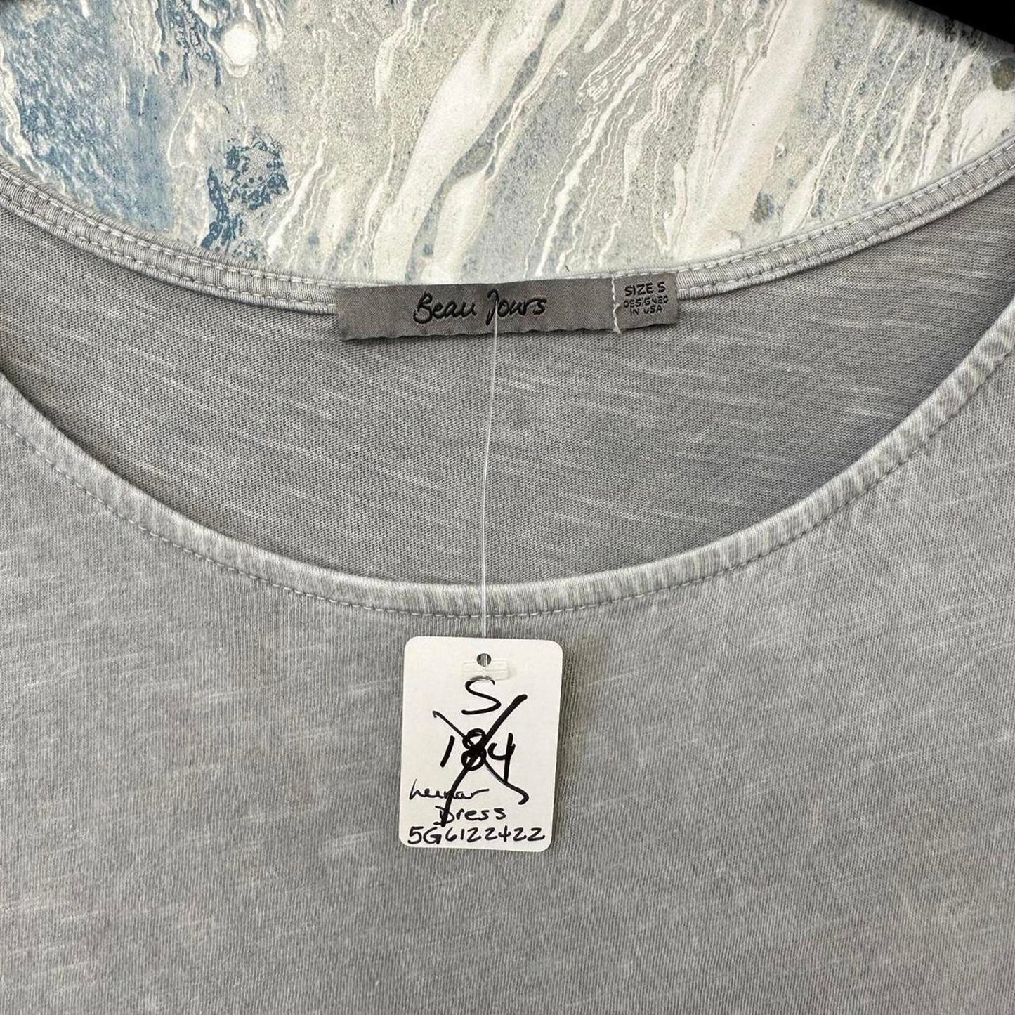 Beau Jours Designer Gray Sleeveless Dress (S)