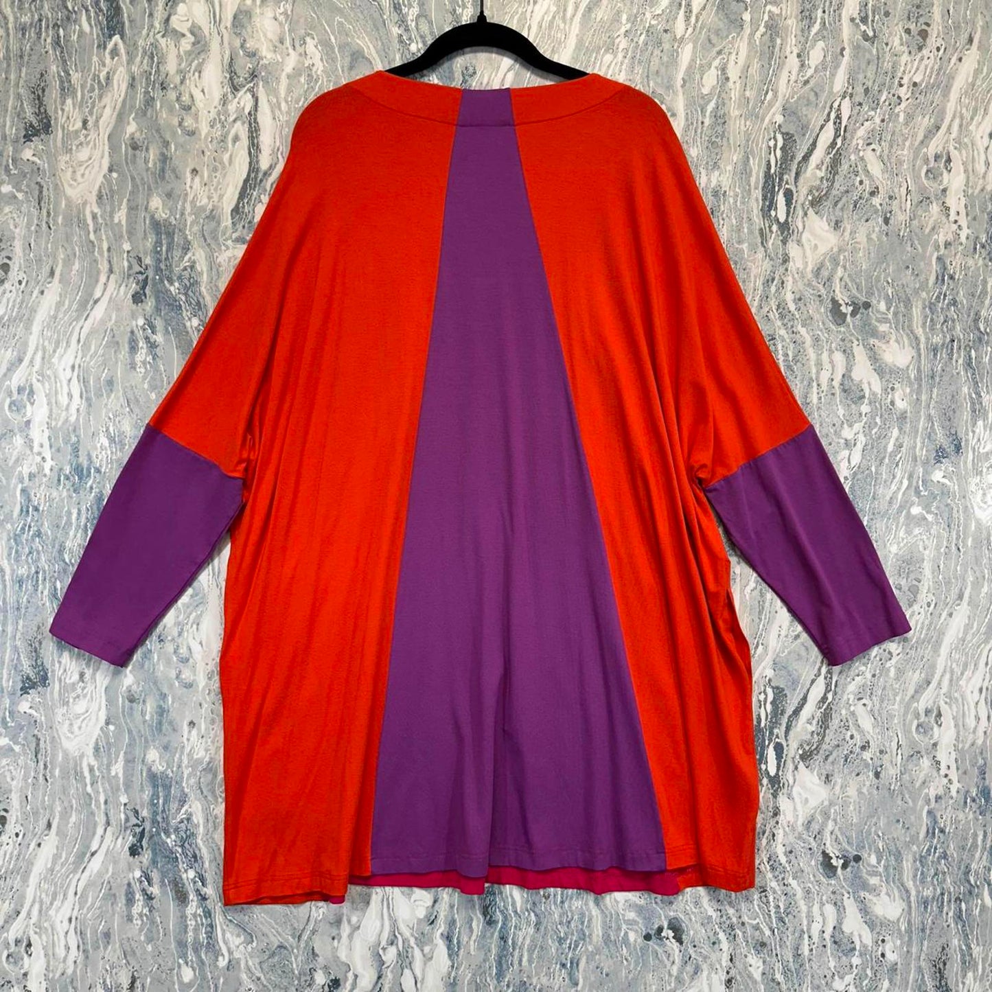 Colorblock Oversized Long Sleeve Top (S/M)