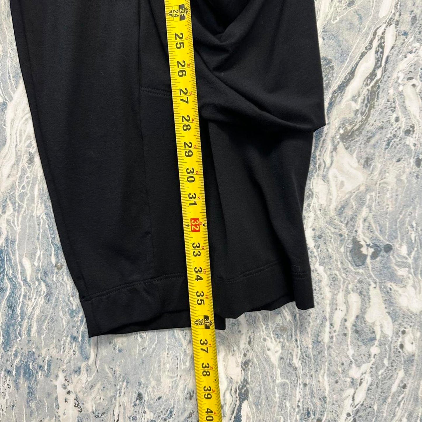 Minimalism black wide leg lounge pants (S)