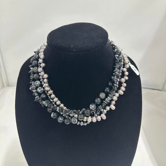 Women's Black and Purple Jewellery